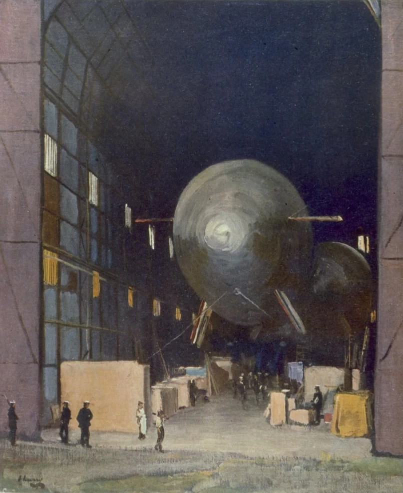 Dirigibili, di British Artists at the Front, 1918